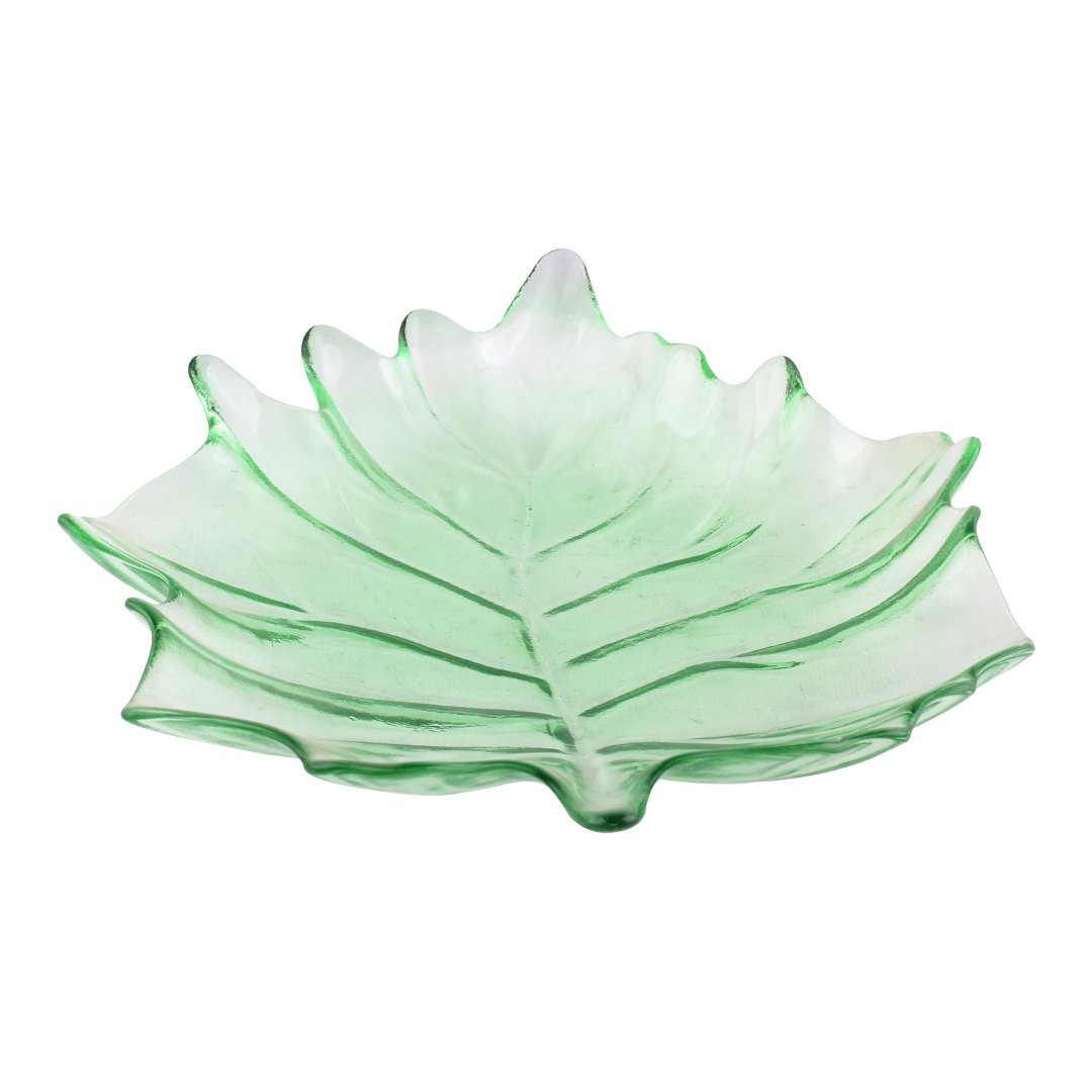 Imagem ilustrativa para Centro de mesa em vidro P23xL28xA3,5cm verde