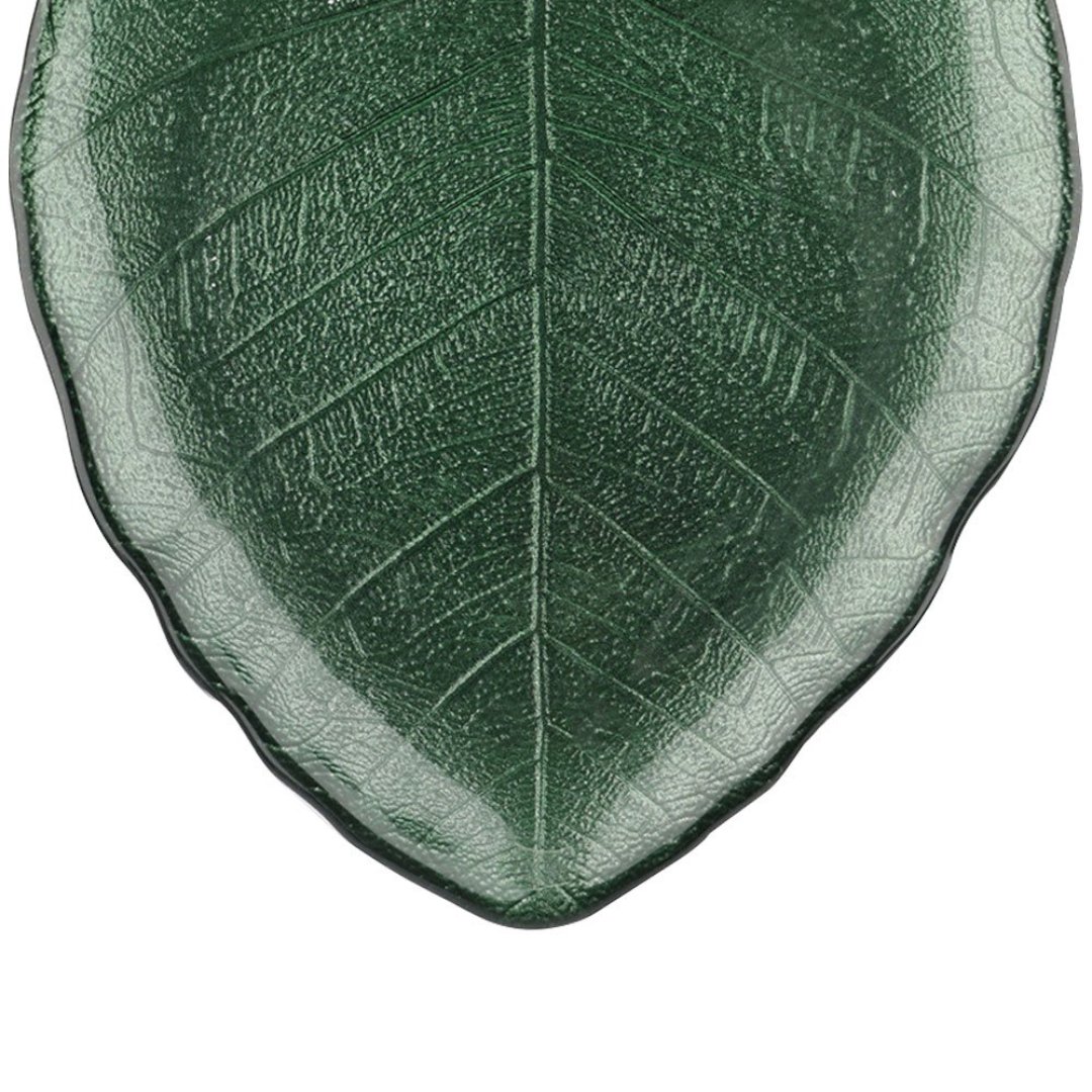 Fotografia para o produto Centro de mesa em vidro L28xP25xA3cm cor verde