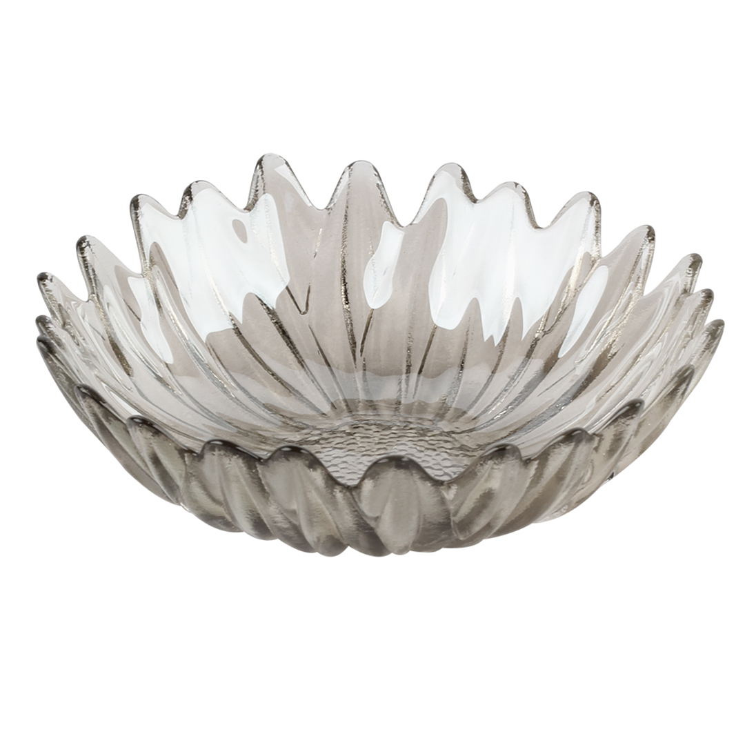 Imagem ilustrativa para Centro de mesa Dalia em vidro 270ml 15xA3cm cor fumê luster