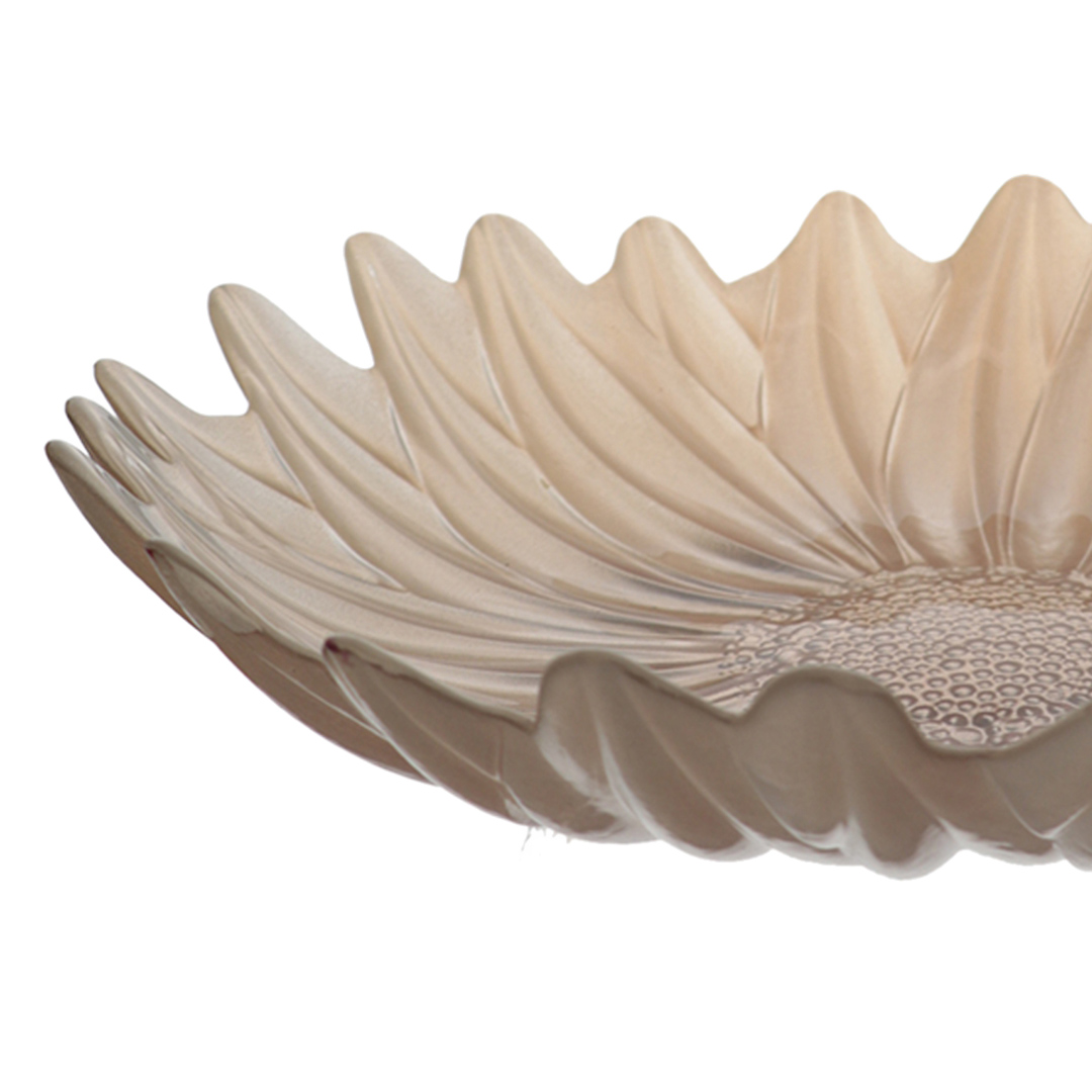 Fotografia para o produto Centro de mesa em vidro 030xA6,5cm cor pérola