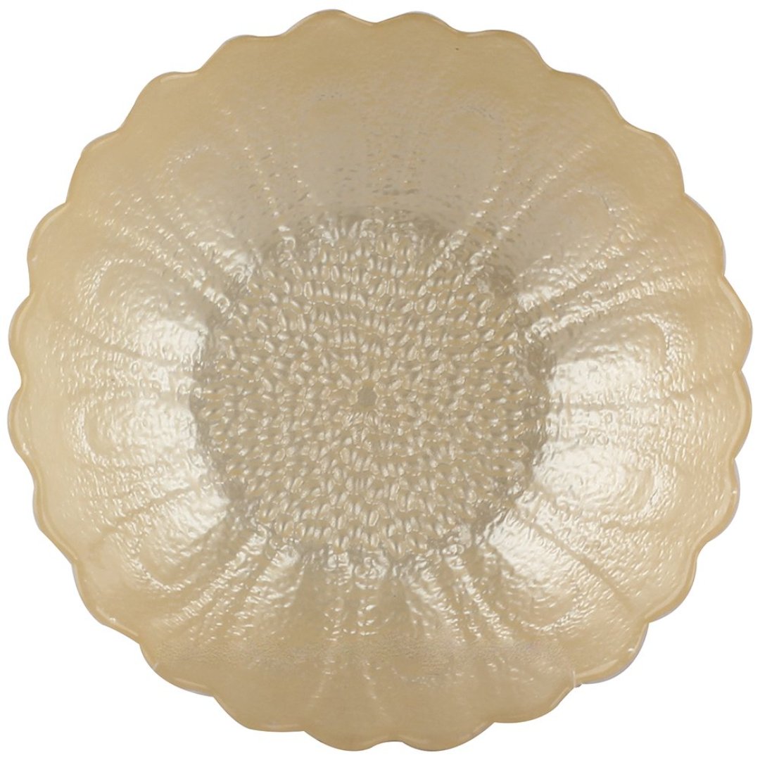 Imagem ilustrativa para Centro de mesa Flora em vidro 350ml 16xA5cm cor champanhe