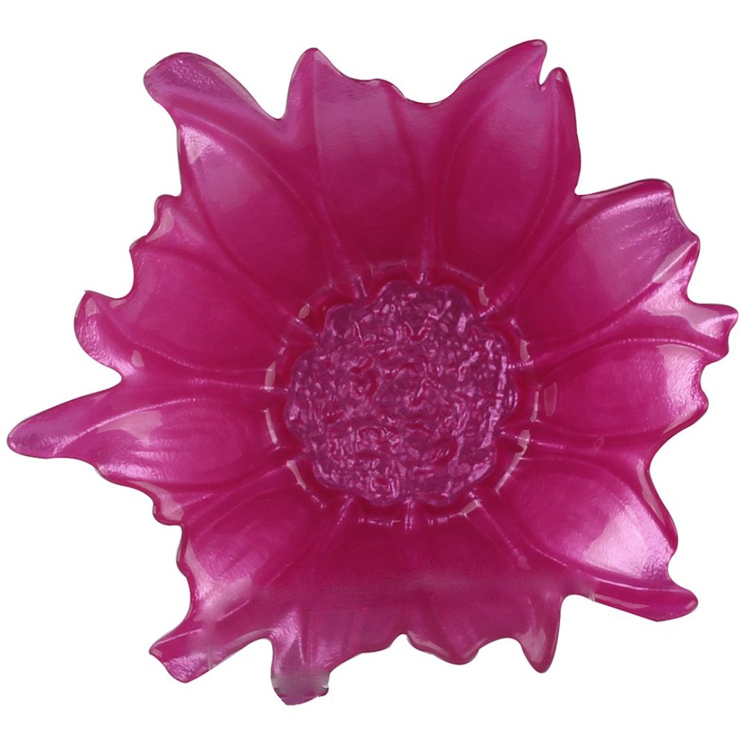 Imagem ilustrativa para Centro de mesa Flora em vidro 230ml P17xL15xA6cm cor rosa