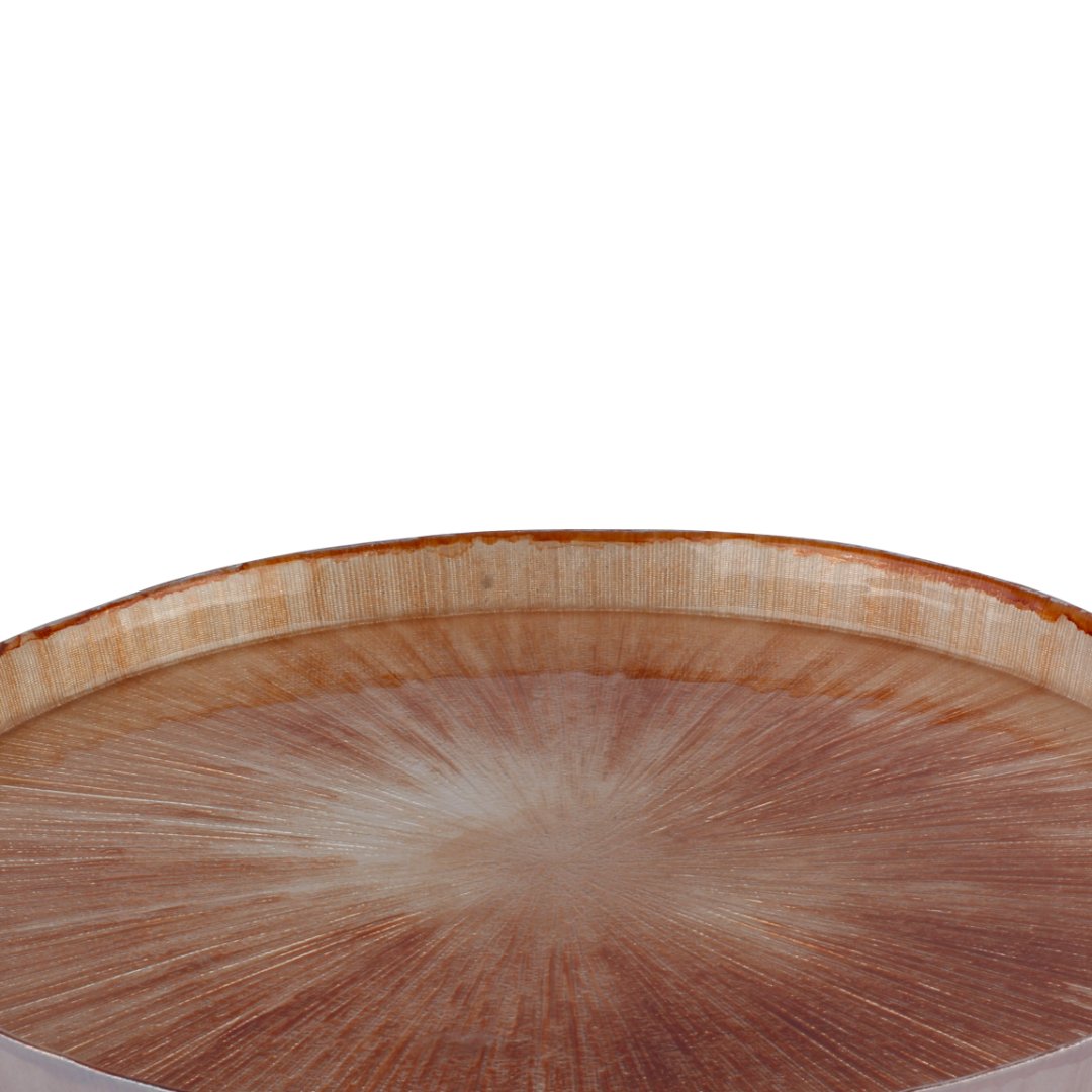 Fotografia para o produto Centro de mesa pedra em vidro 028xA3cm cor marrom