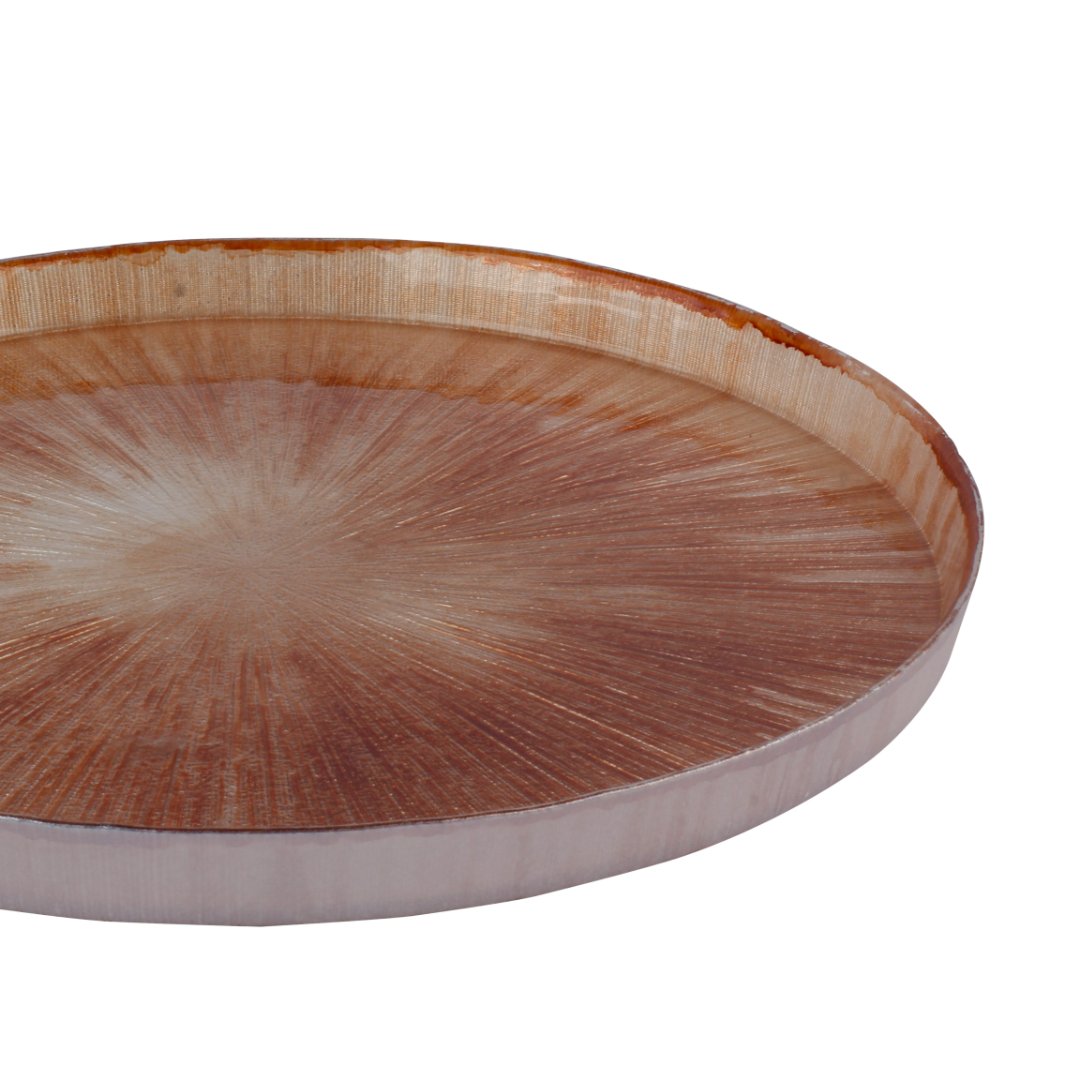 Fotografia para o produto Centro de mesa pedra em vidro 028xA3cm cor marrom