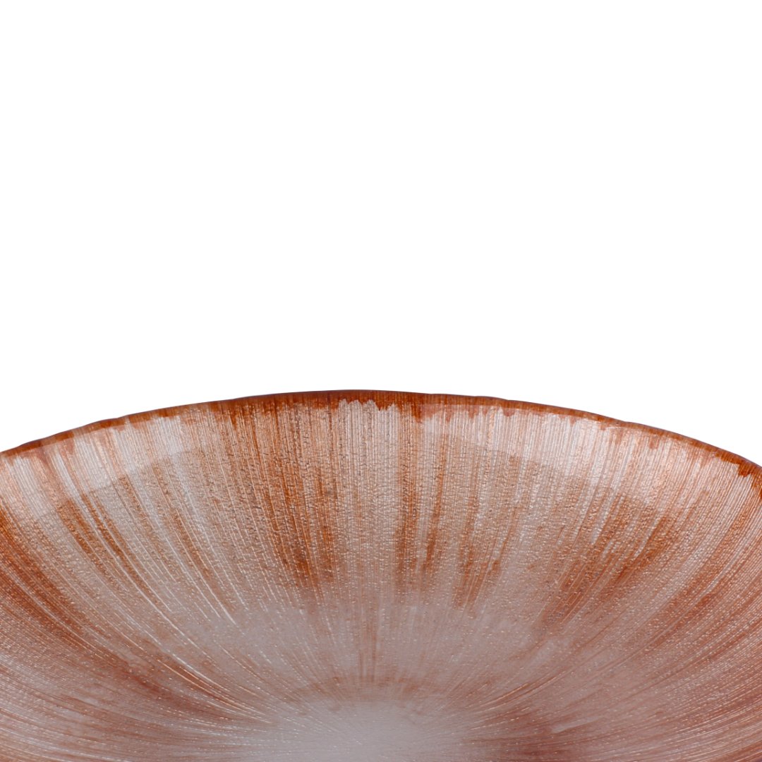 Fotografia para o produto Centro de mesa pedra em vidro 030xA6cm cor marrom