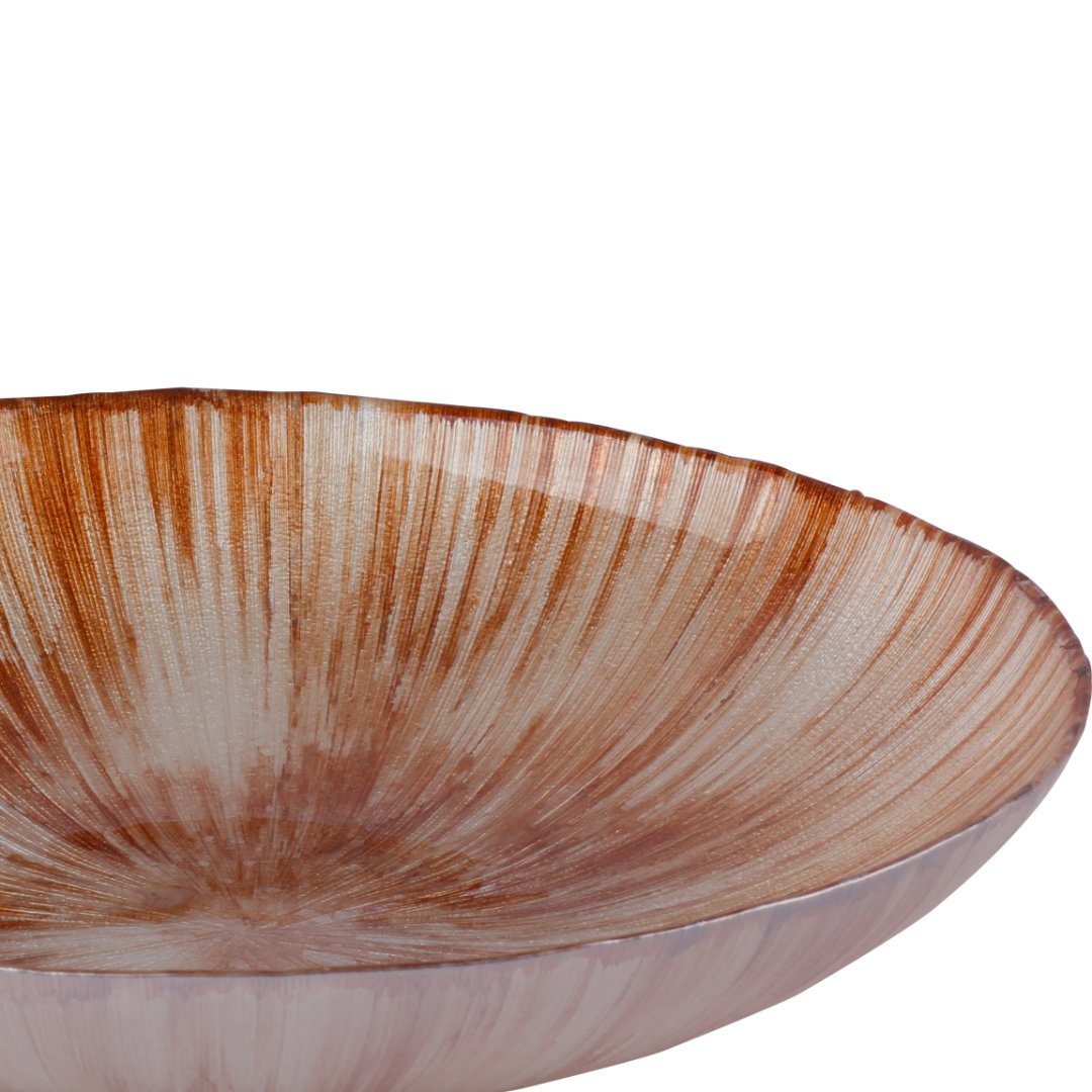 Fotografia para o produto Centro de mesa pedra em vidro 040xA8cm cor marrom