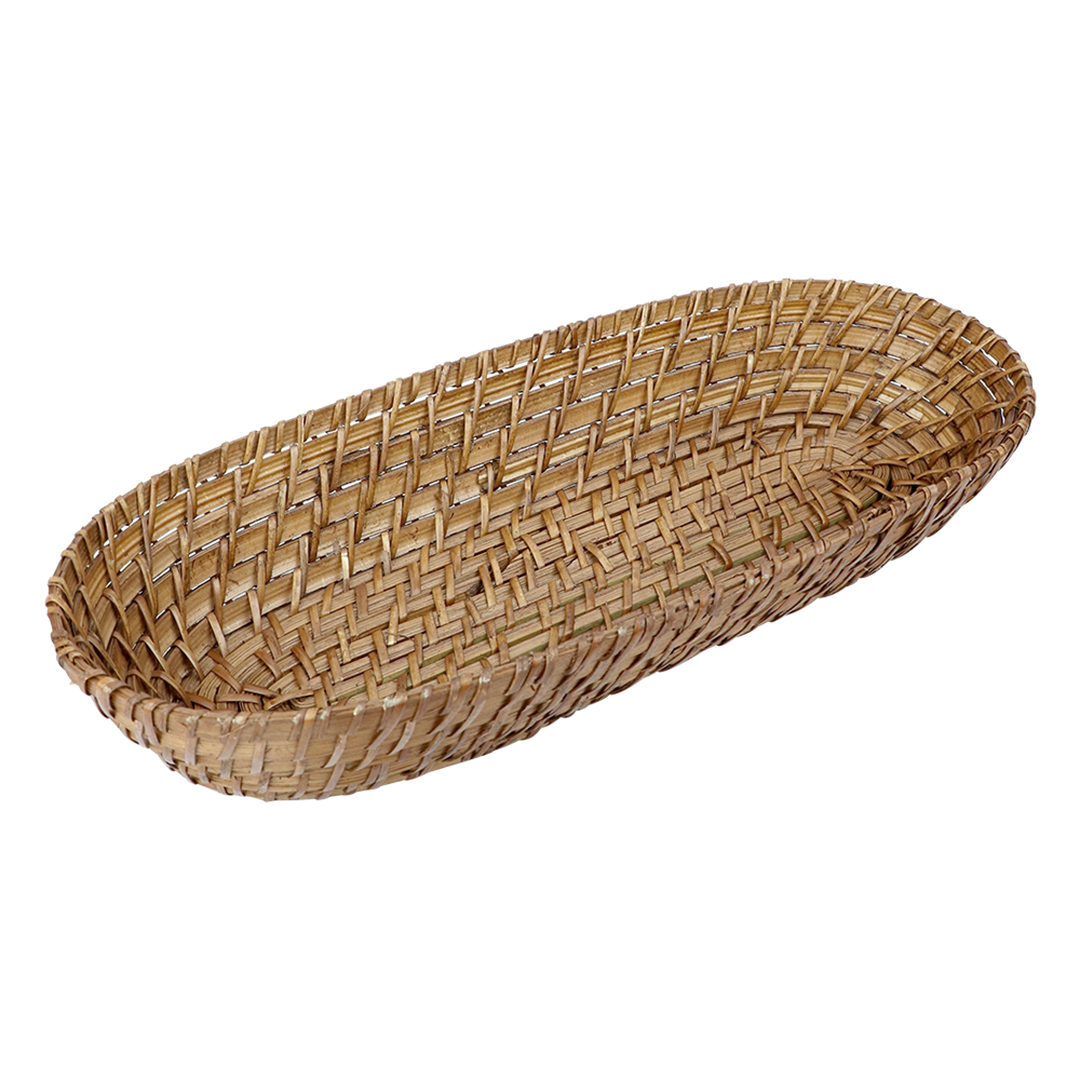 Fotografia para o produto Cesta para pães retangular em bambu e rattan L36xA16xA6cm
