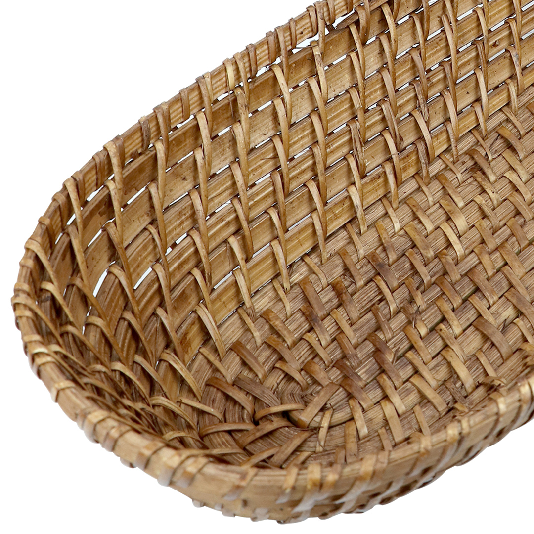 Fotografia para o produto Cesta para pães retangular em bambu e rattan L44xA16xA7cm