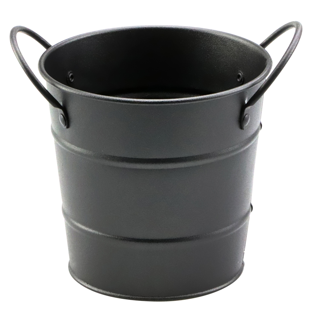 Fotografia para o produto Cesta redonda em ferro com molheira em melamina 011,5xA11cm