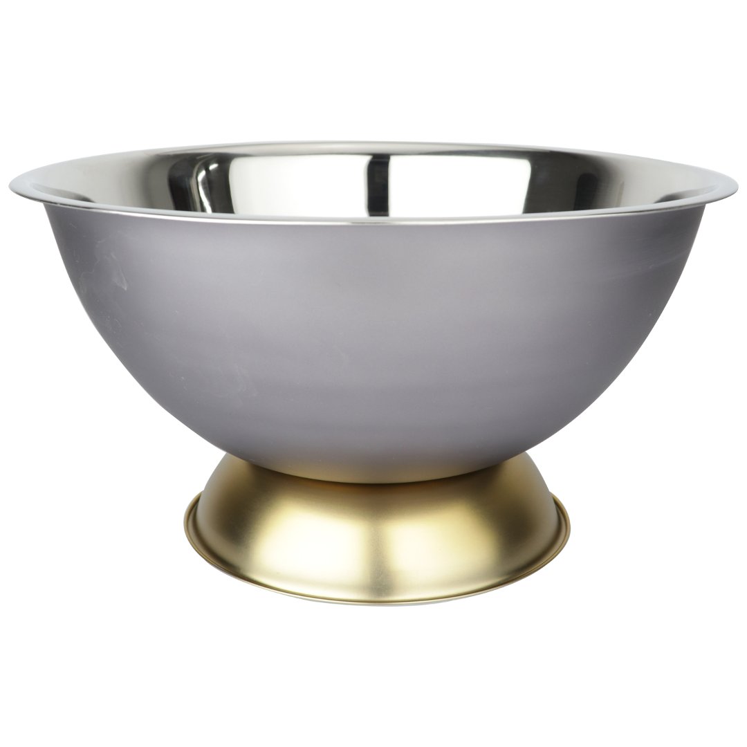 Fotografia para o produto Champanheira em aço inox 12L 040xA21cm cor cinza e dourada