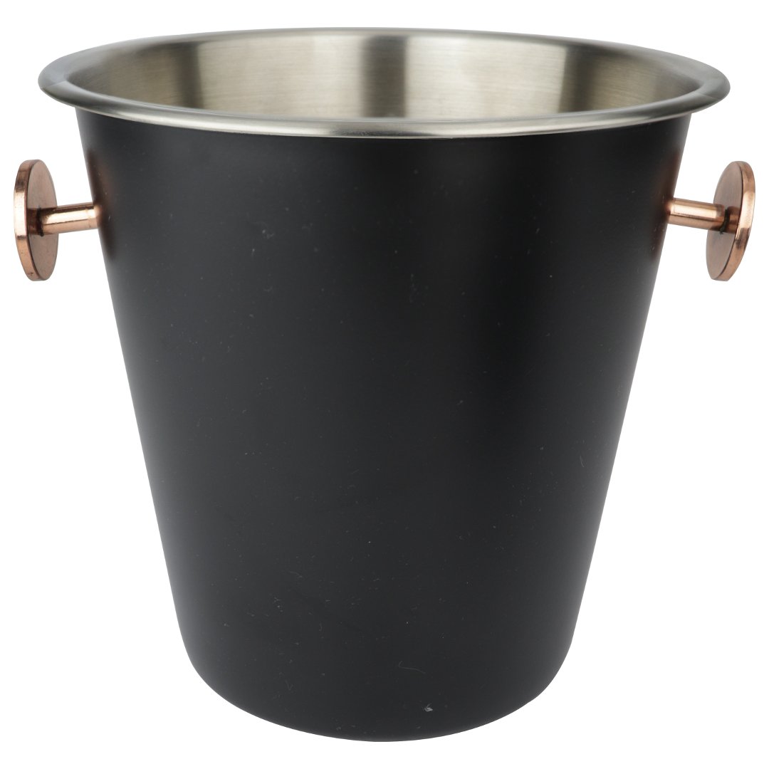 Imagem ilustrativa para Champanheira em aço inox 4,6L 21,5xA21cm cor preta com cobre