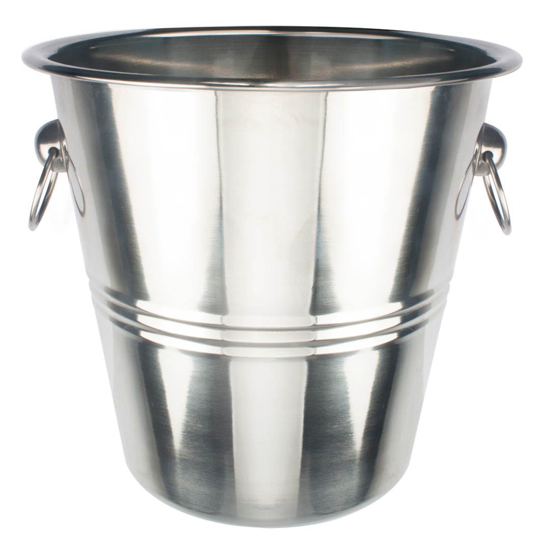 Fotografia para o produto Champanheira em aço inox para 1 garrafa 4L 022xA21cm Fotografia para o produto Champanheira em aço inox para 1 garrafa 4L 022xA21cm