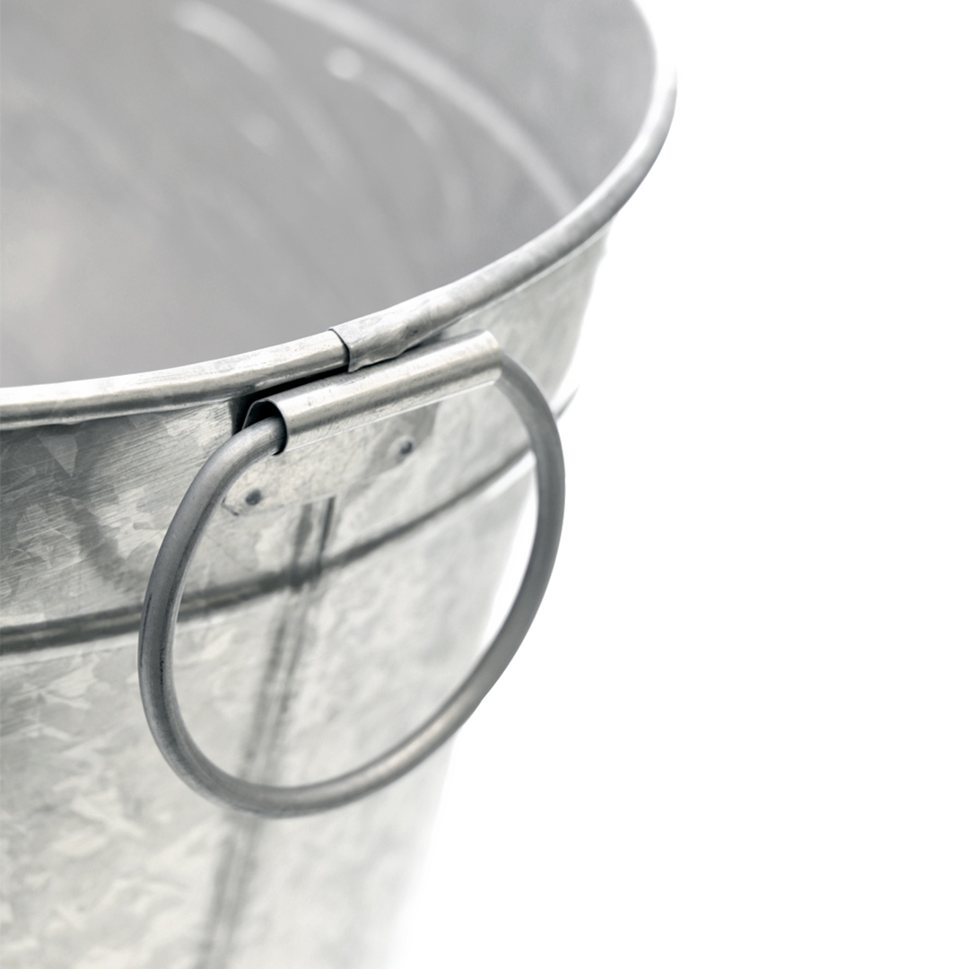 Fotografia para o produto Champanheira oval em ferro galvanizado 10L L42,5xP33xA21cm