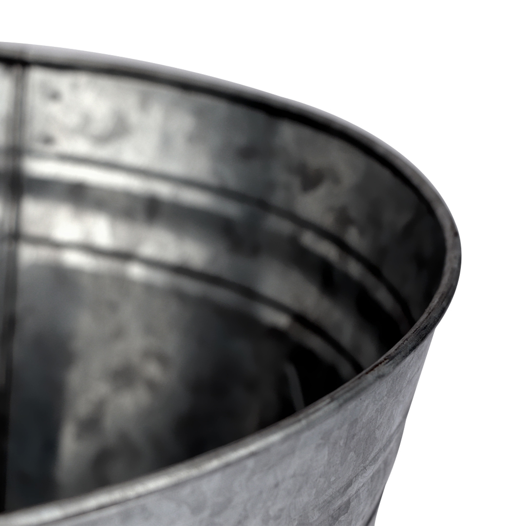 Fotografia para o produto Champanheira para festa redonda em ferro galvanizado 13,5L 033xA21cm