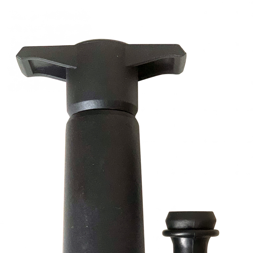 Fotografia para o produto Conjunto de bomba à vácuo em plástico com duas tampas L6,4xP4,7xA18cm