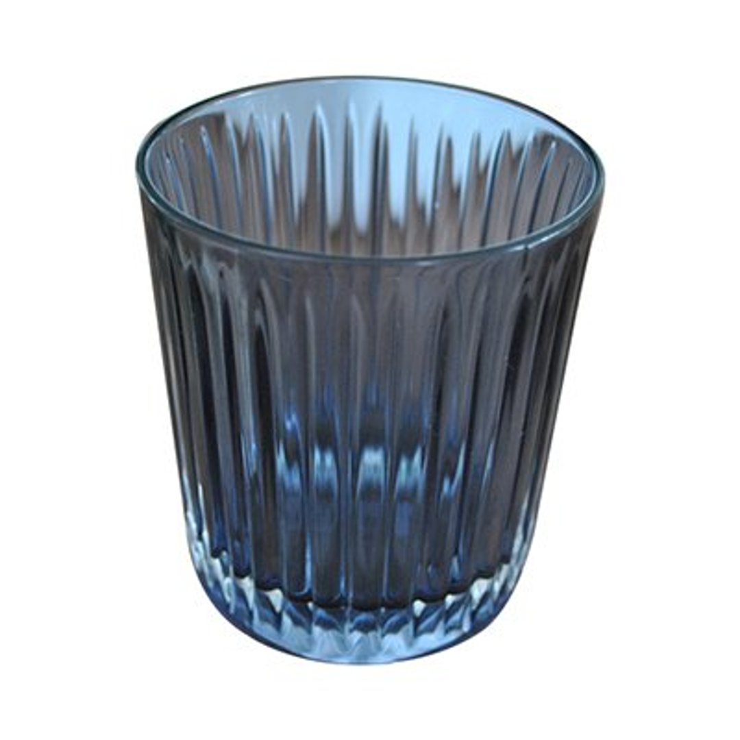 Imagem ilustrativa para Copo baixo em cristal 320ml A10cm azul