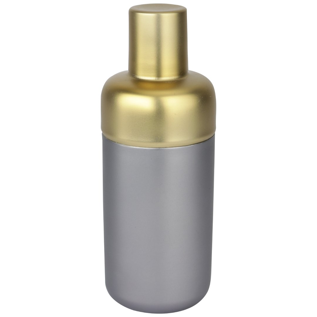 Imagem ilustrativa para Coqueteleira em aço inox 500ml 7,5xA20cm cor cinza e dourada