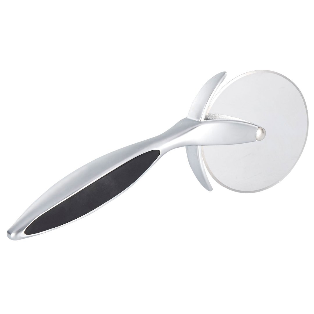 Imagem ilustrativa para Cortador de pizza em liga de zinco A18,5cm preto