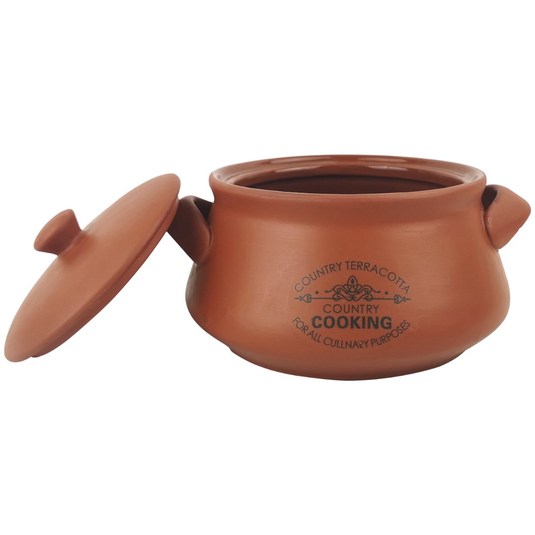 Imagem ilustrativa para Cumbuca para feijoada em cerâmica com tampa 600ml L15,5xP14,5xA9,5cm cor marrom