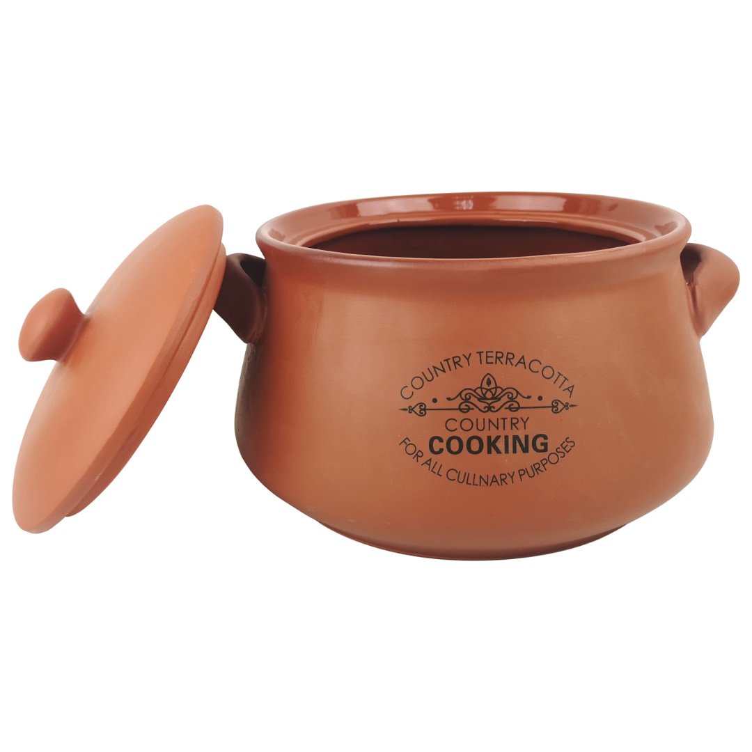 Fotografia para o produto Cumbuca Taverna para feijoada em ceramica com tampa L21xP18,5xA14cm 1,5L cor marrom Fotografia para o produto Cumbuca Taverna para feijoada em ceramica com tampa L21xP18,5xA14cm 1,5L cor marrom