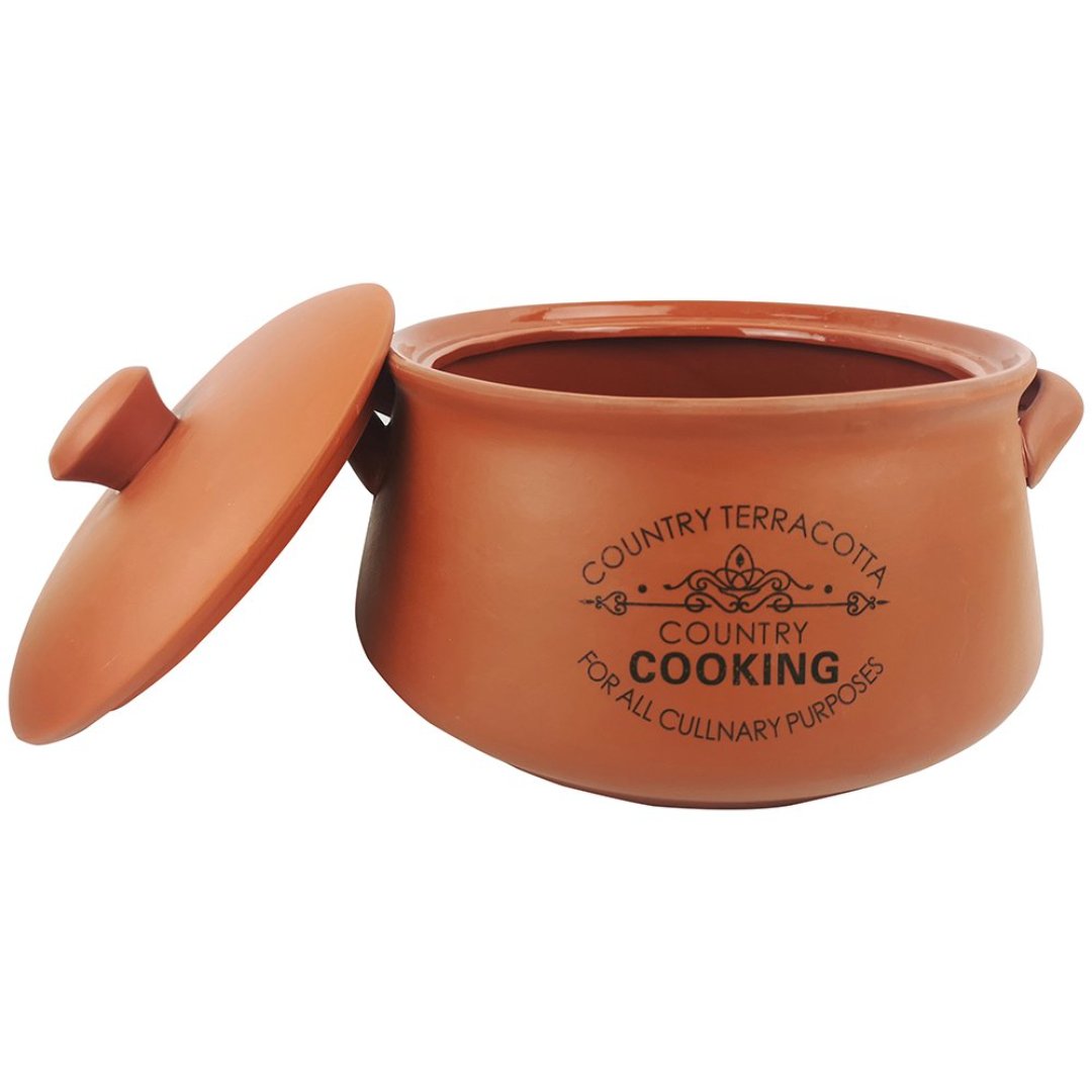 Fotografia para o produto Cumbuca Taverna para feijoada em ceramica com tampa L27xP24,5xA16cm 4,2L cor marrom Fotografia para o produto Cumbuca Taverna para feijoada em ceramica com tampa L27xP24,5xA16cm 4,2L cor marrom