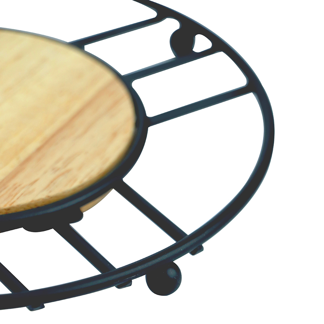 Fotografia para o produto Descanso de panela em metal e madeira 018xA2cm