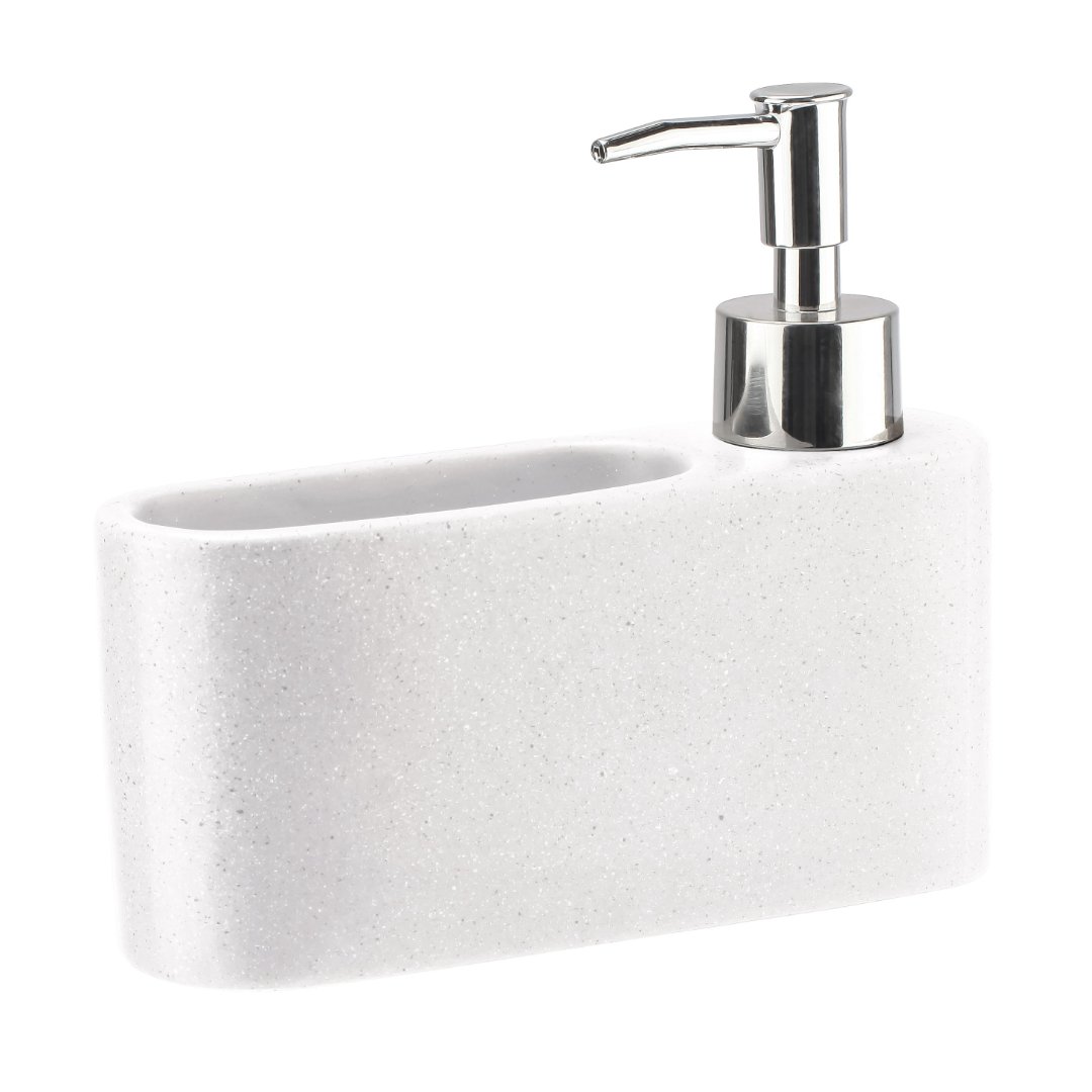 Fotografia para o produto Dispenser para detergente e esponja em cerâmica L16,5xP5xA14cm cor branca