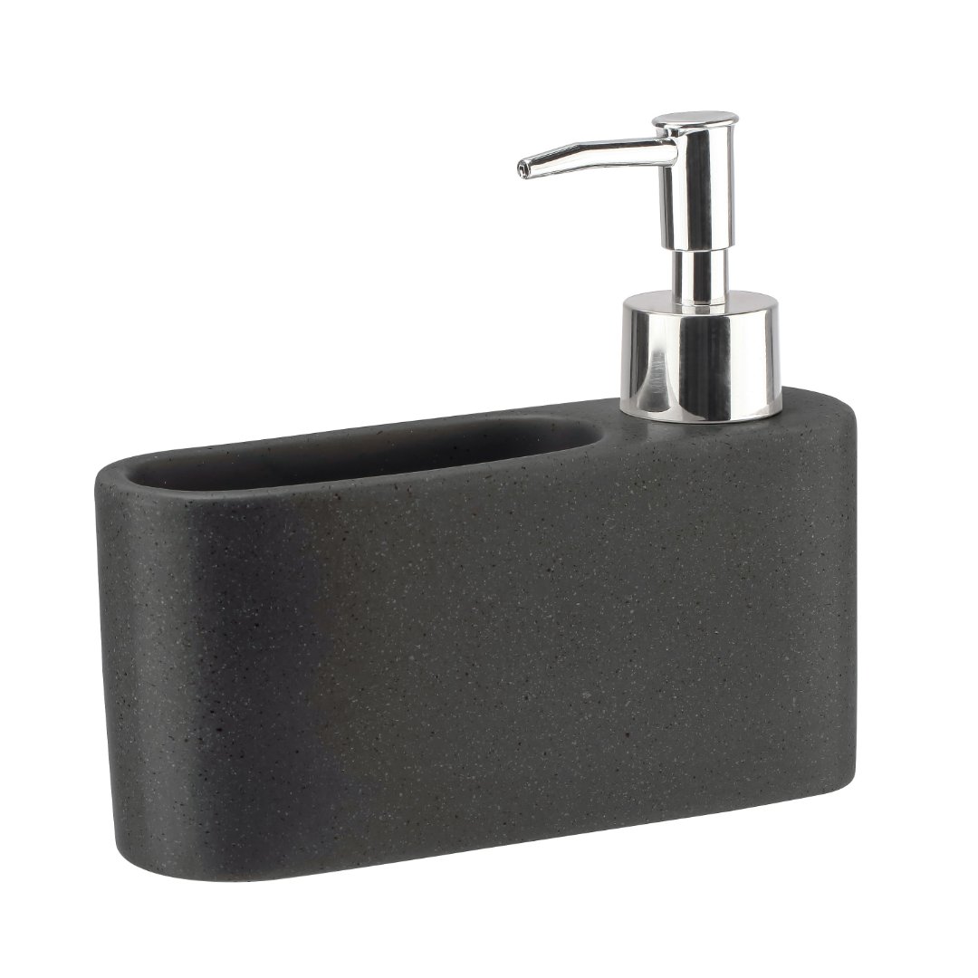 Fotografia para o produto Dispenser para detergente e esponja em cerâmica L16,5xP5xA14cm cor preta