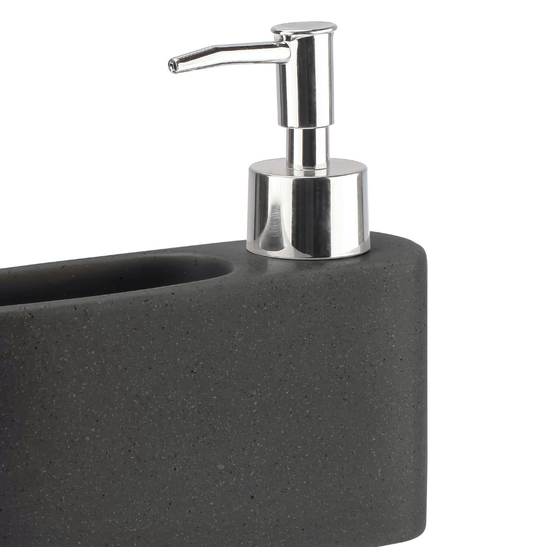 Fotografia para o produto Dispenser para detergente e esponja em cerâmica L16,5xP5xA14cm cor preta