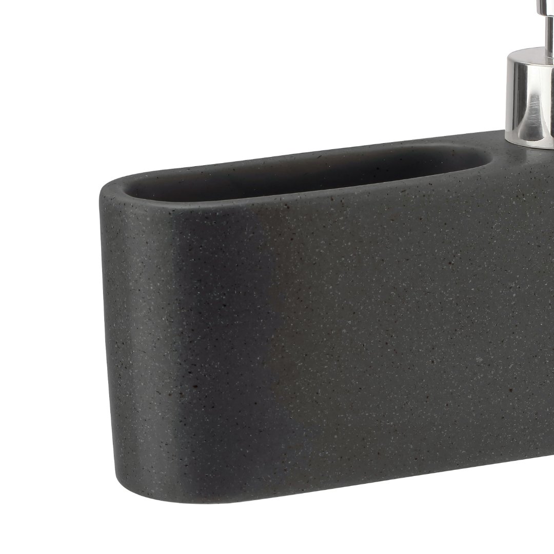 Fotografia para o produto Dispenser para detergente e esponja em cerâmica L16,5xP5xA14cm cor preta