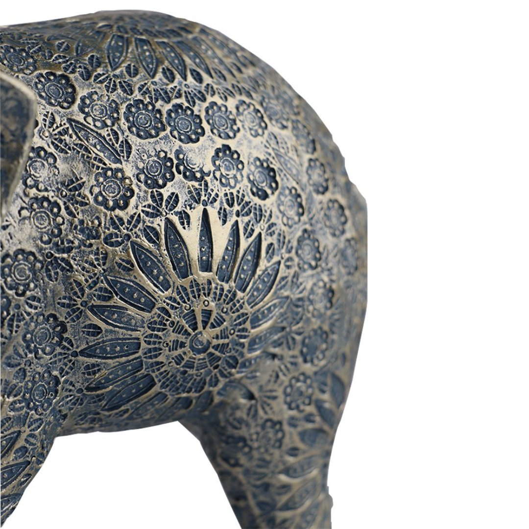 Fotografia para o produto Enfeite elefante em poliresina L28xP11xA19cm cor azul