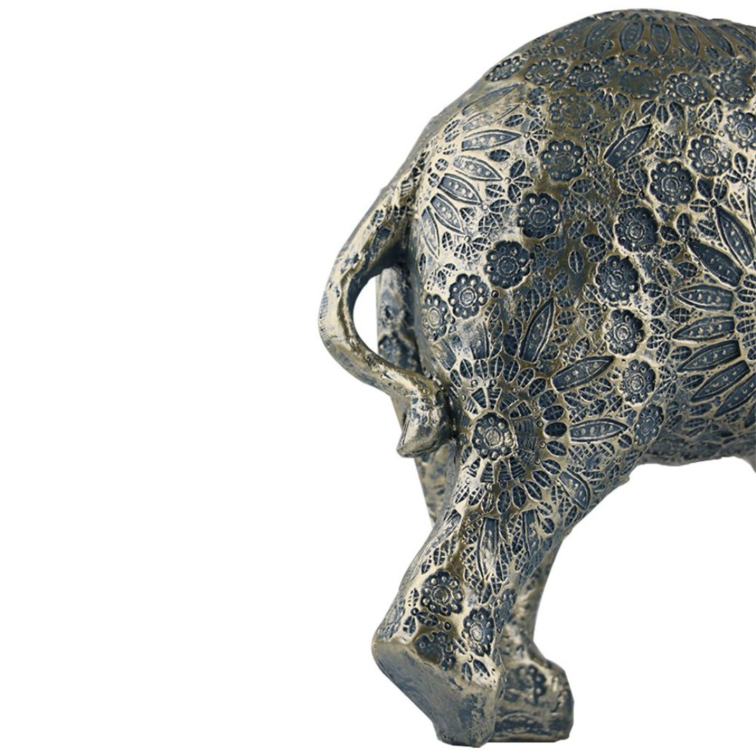 Fotografia para o produto Enfeite elefante em poliresina L28xP11xA19cm cor azul