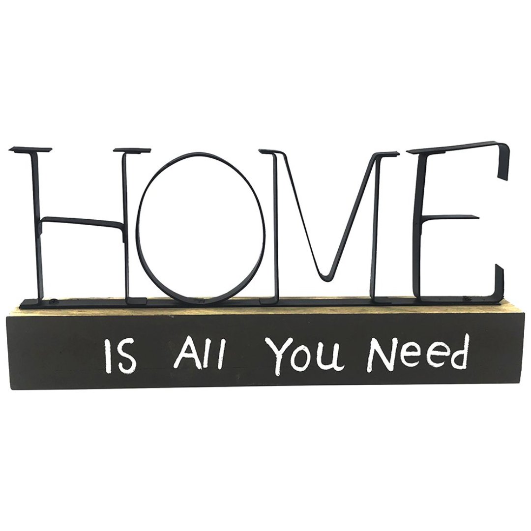 Imagem ilustrativa para Enfeite Home em metal L24xP3,4xA11cm