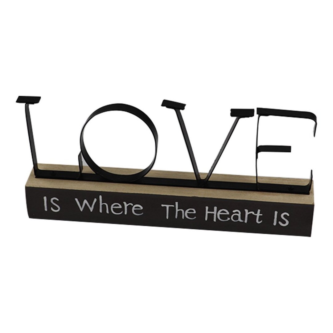 Fotografia para o produto Enfeite Love em metal L24xP3,4xA11cm