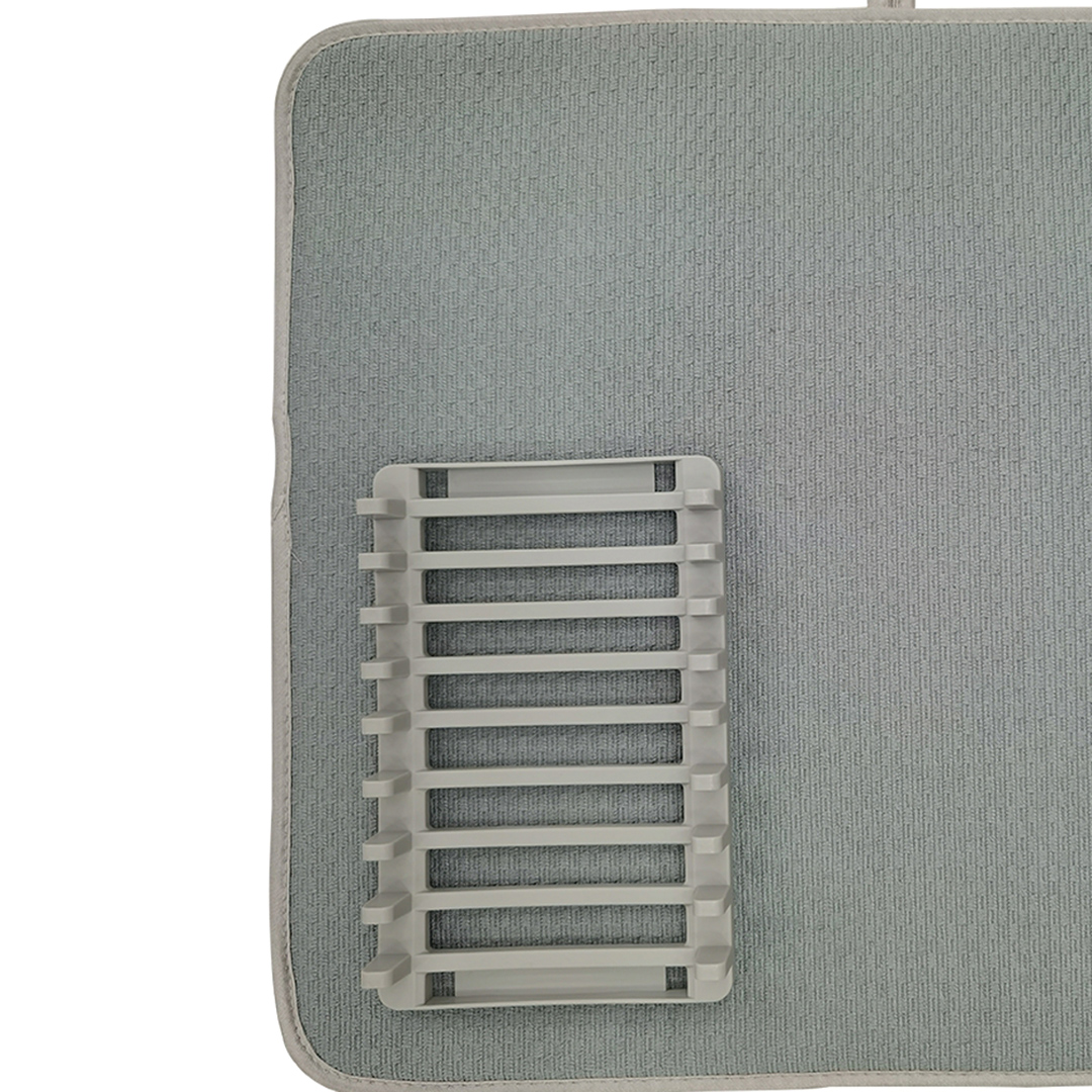 Fotografia para o produto Escorredor para pratos com esteira em plástico e poliester L45xP40cm