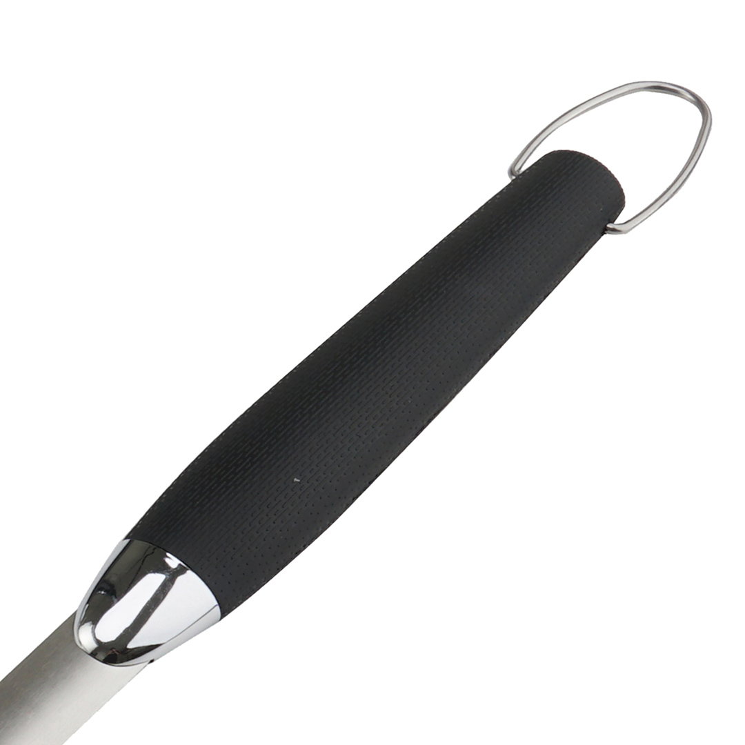 Fotografia para o produto Espátula de churrasco em aço inox com cabo em plástico A46cm