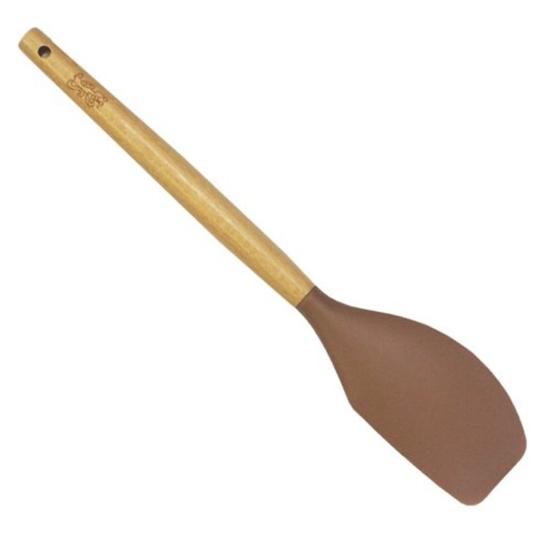 Fotografia para o produto Espátula de silicone com cabo em madeira A31,5cm mocha mousse