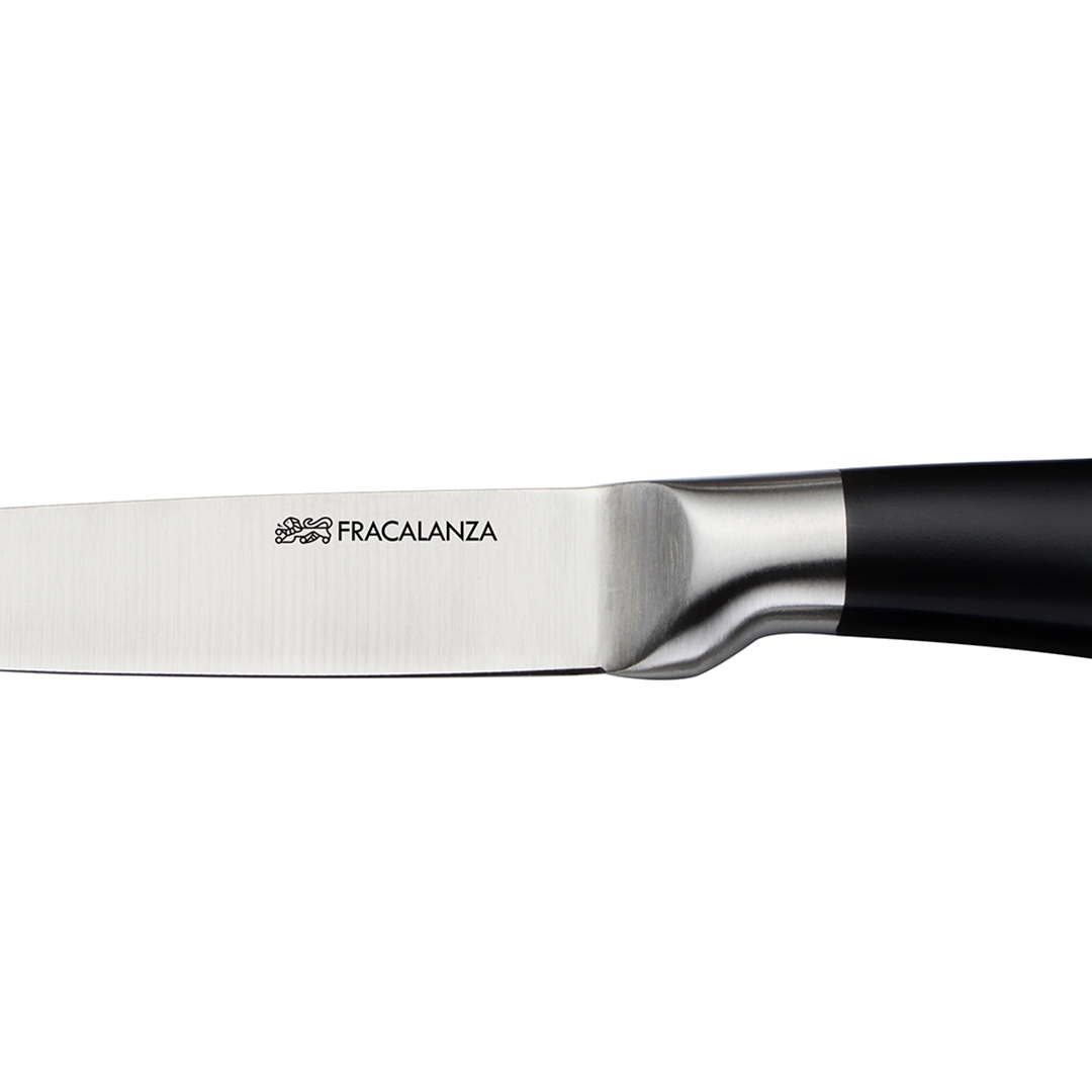 Fotografia para o produto Faca multiuso em aço inox 2,0mm com cabo na cor preta A22,5cm 81grs