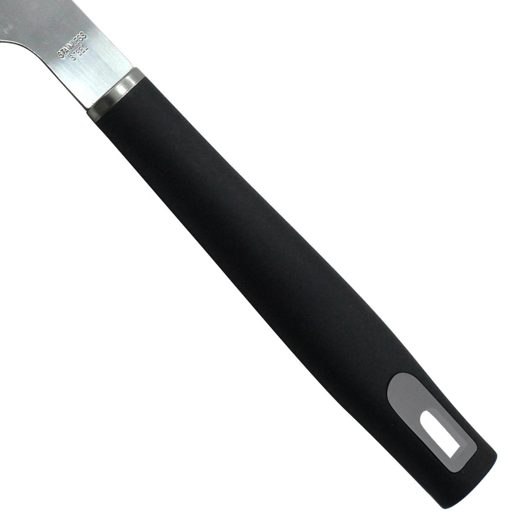 Fotografia para o produto Faca para churrasco em aço inox 1,5mm com cabo em plástico A37,6cm cor preta