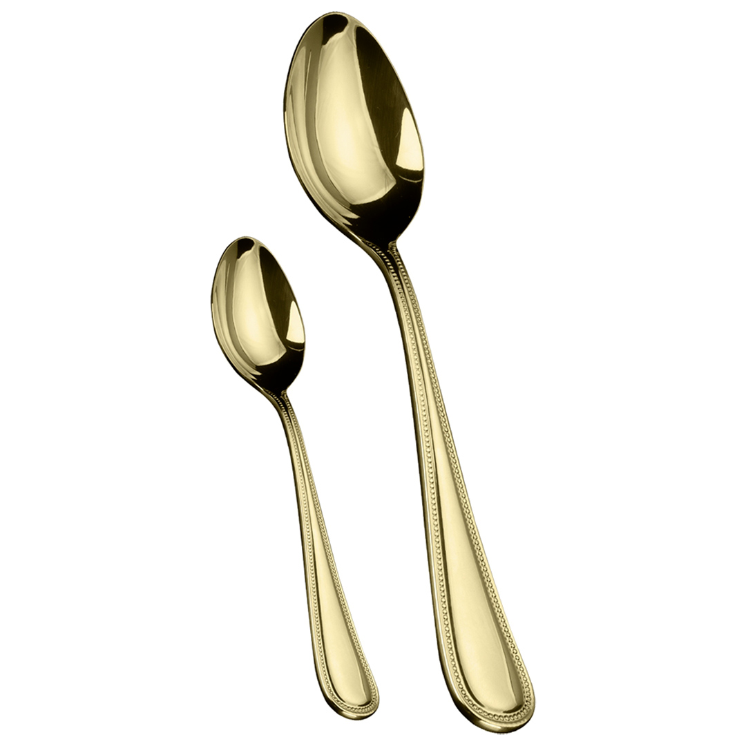 Fotografia para o produto Faqueiro 24 peças em aço inox cor champagne