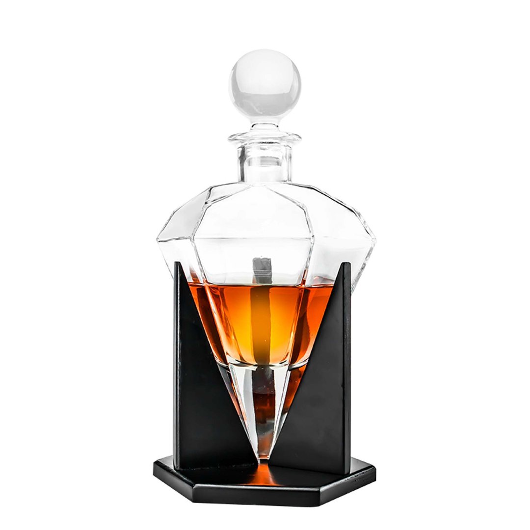 Imagem ilustrativa para Garrafa para whisky em cristal ecológico 790ml A29,5cm