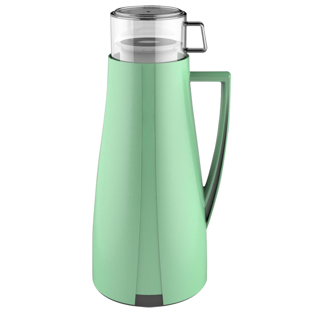 Imagem ilustrativa para Garrafa térmica em plástico 1L L16,5xP13,2xA32cm cor verde