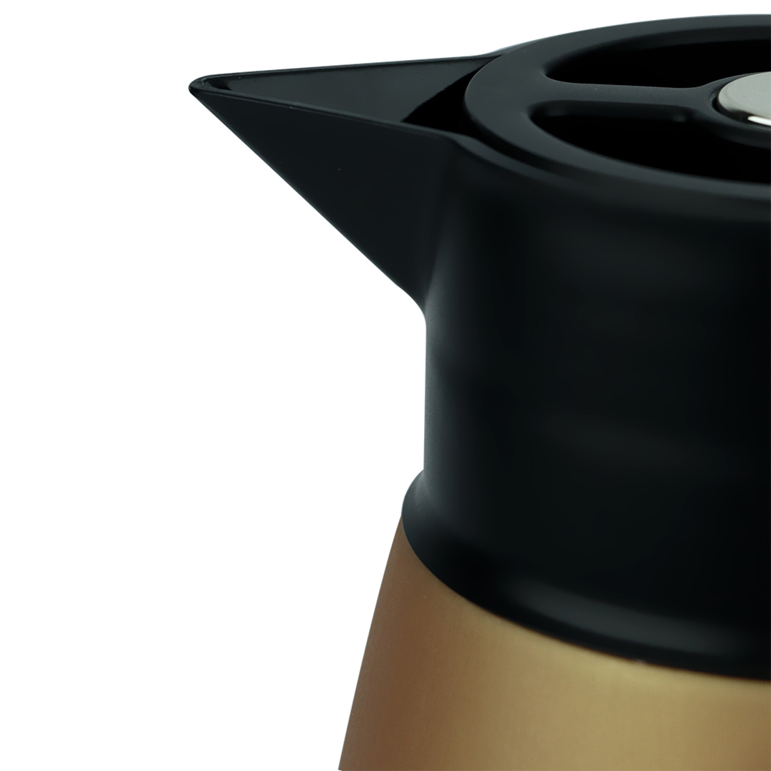 Fotografia para o produto Garrafa térmica de plástico 1L L20,5xP14xA23cm cor cobre metálico