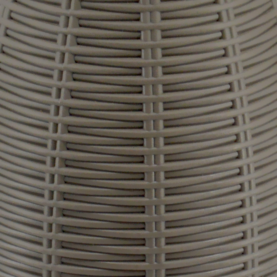 Fotografia para o produto Garrafa térmica revestida com rattan de plástico 1L L18xP14.5xA26.5cm