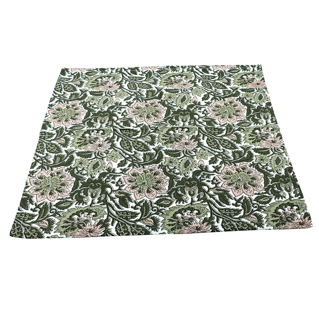 Fotografia para o produto Guardanapo em tecido estampado L45xP45cm cor cinza e rosa