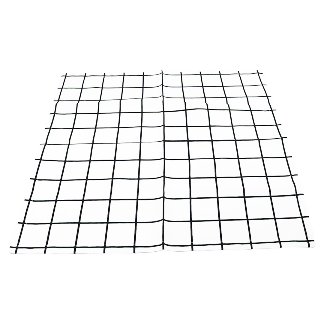 Fotografia para o produto Guardanapo em tecido L45xP45cm cor quadriculado branco e preto