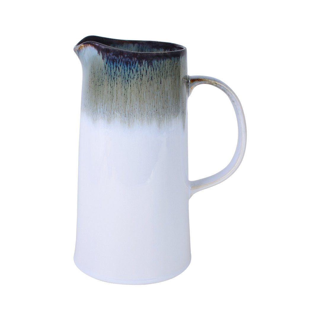 Imagem ilustrativa para Jarra em faiança 2L cor branca e cinza