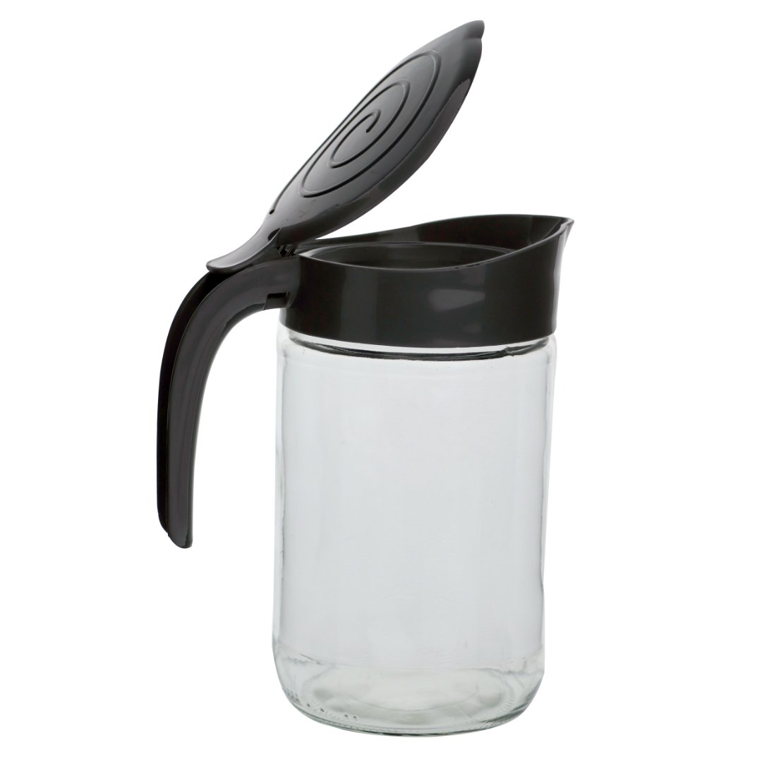 Fotografia para o produto Jarra em vidro 660ml com tampa cor cinza