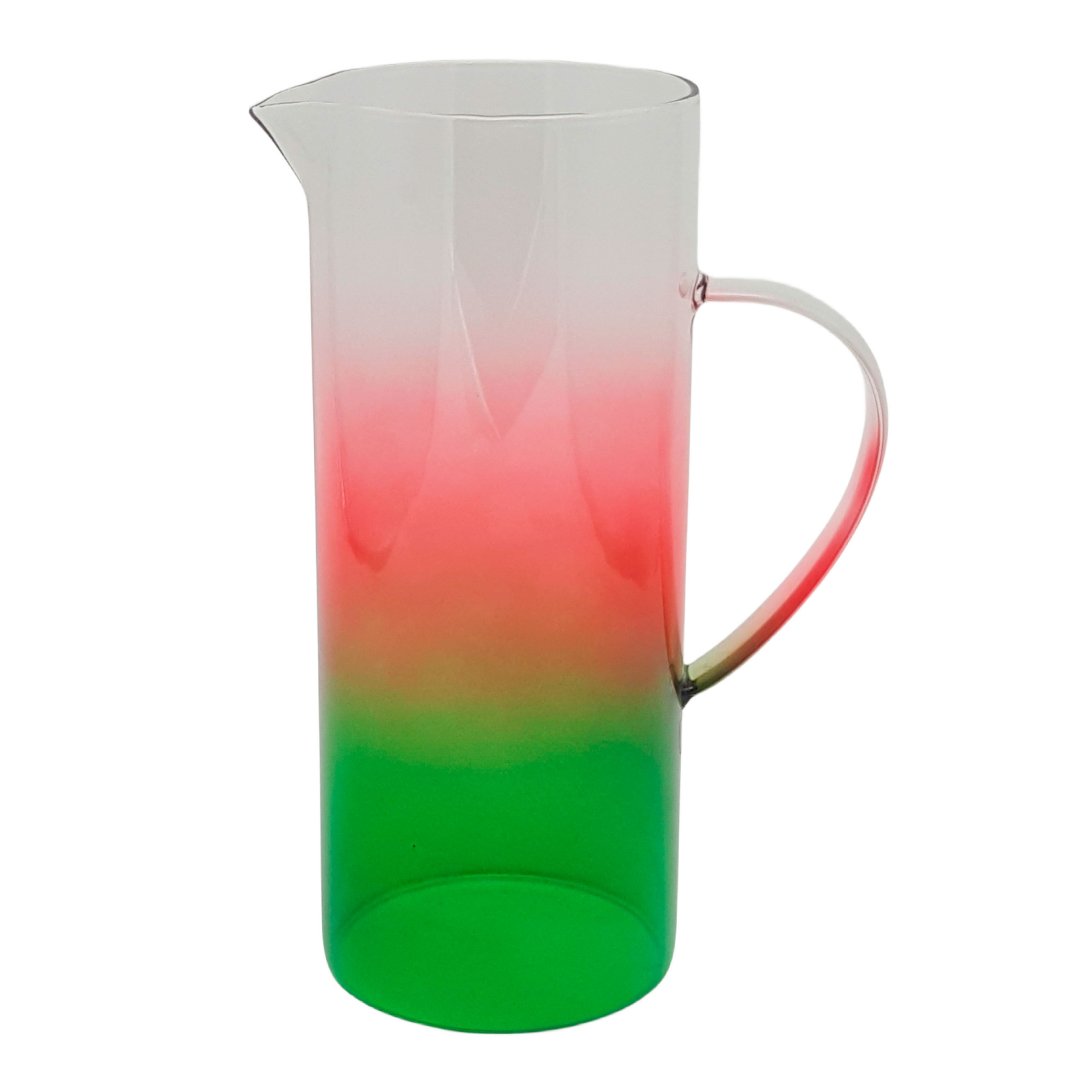 Imagem ilustrativa para Jarra em vidro borossilicato 1,2L vermelho degradê