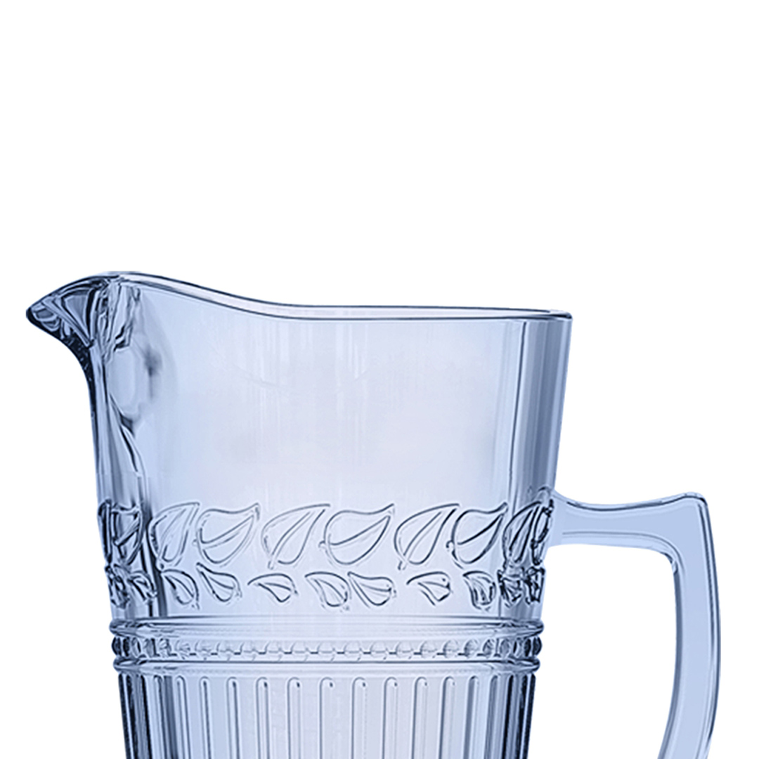 Fotografia para o produto Jarra em vidro com pé 1,2L cor azul luster